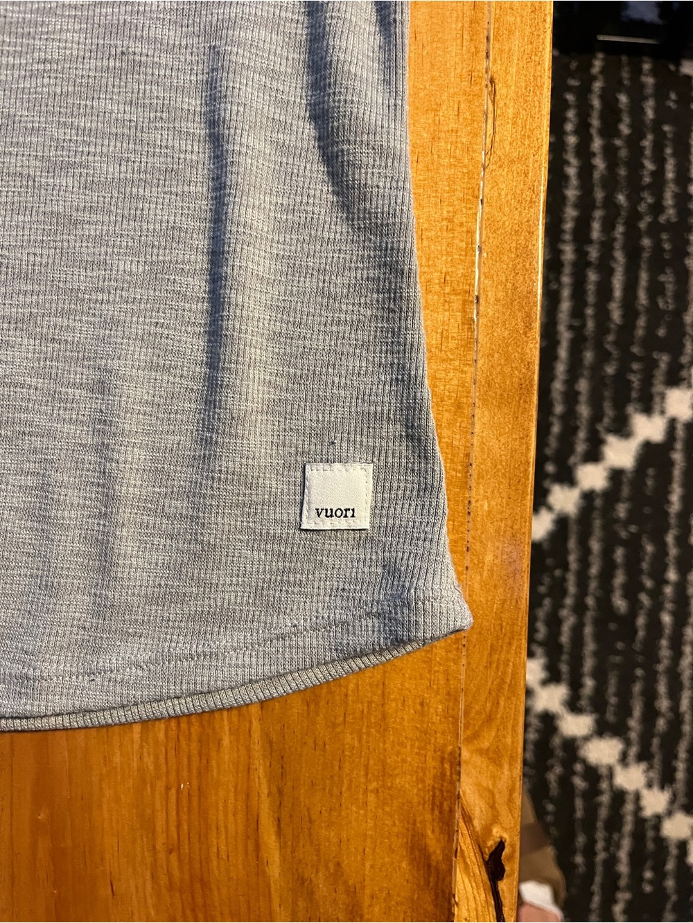 Vuori Light Gray Ribbed Racerback Tank - Picture 2 of 4